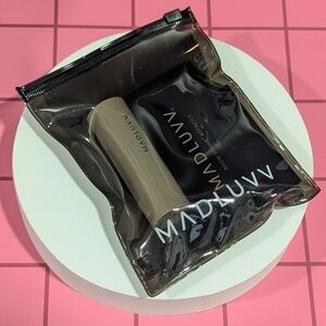 MADLUVV Nearly Black Brow Stamp Kit w 5 Stencils Near Full & Gently Used VGC